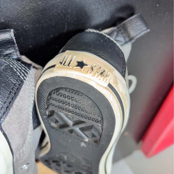 Converse Suede Gray High-Top Men's Sneakers Unisex Men's 10.5 Women's 12.5 High - Picture 14 of 16